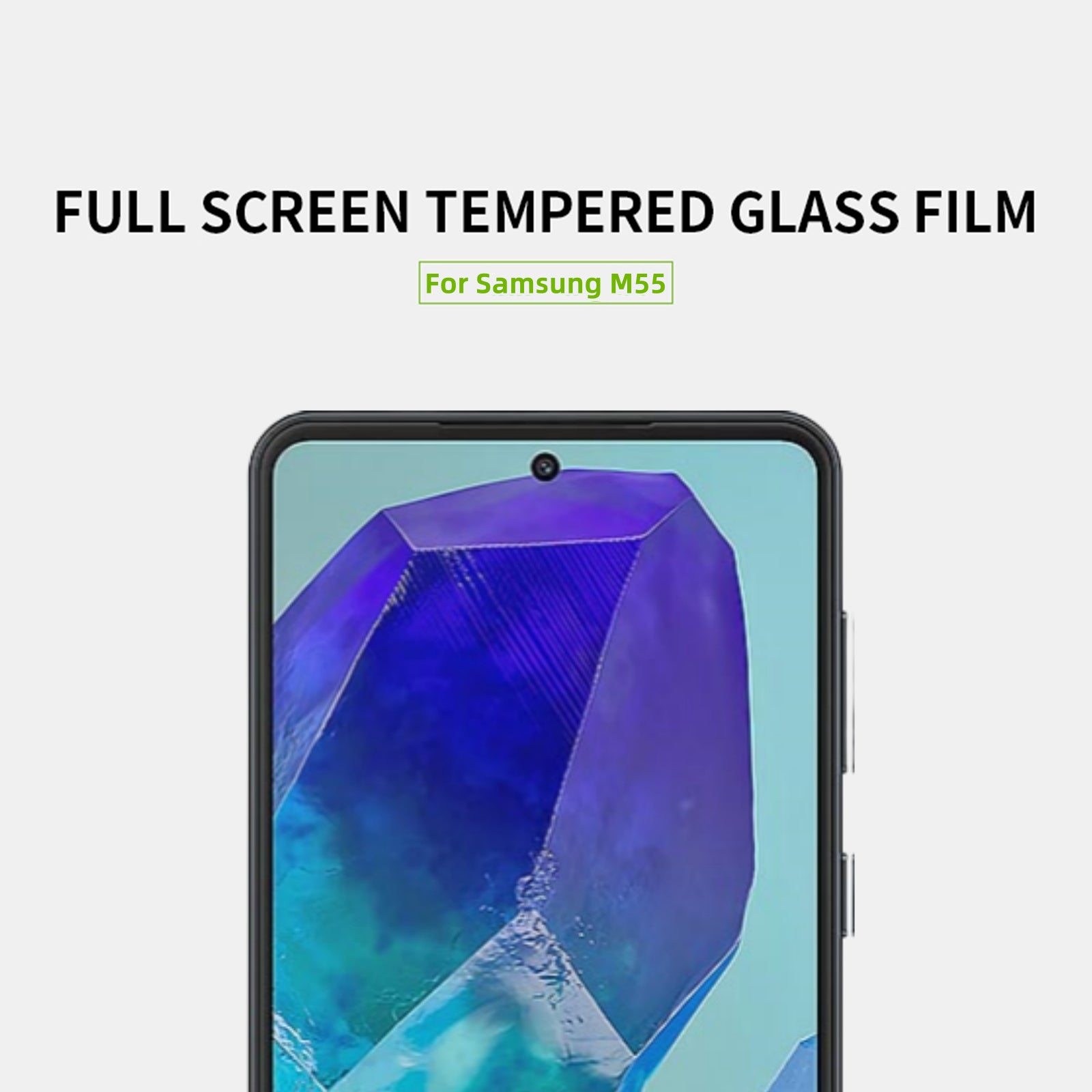 MOFI JK Series-1 for Samsung Galaxy M55 5G Full Screen Protector High Aluminum-silicon Glass 2.5D Film MOFI JK Series-1 for Samsung Galaxy M55 5G Full Screen Protector High Aluminum-silicon Glass 2.5D Film